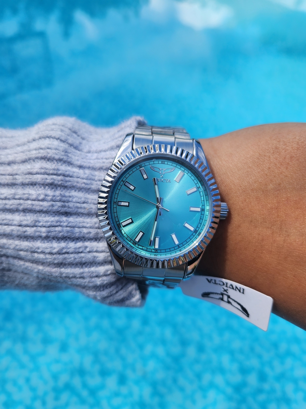 Invicta Stainless Steel Watch with Teal Dial✨️unisex - Picture 4 of 4